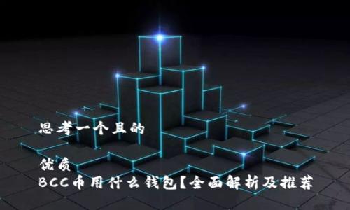 思考一个且的

优质
BCC币用什么钱包？全面解析及推荐