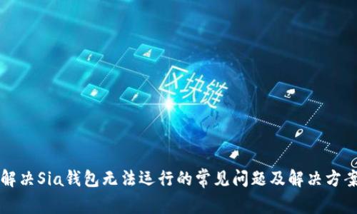 解决Sia钱包无法运行的常见问题及解决方案