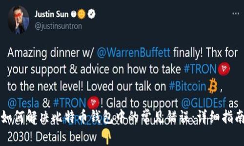 如何解决比特币钱包中的常见错误：详细指南